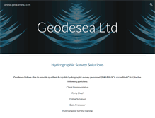 Tablet Screenshot of geodesea.com